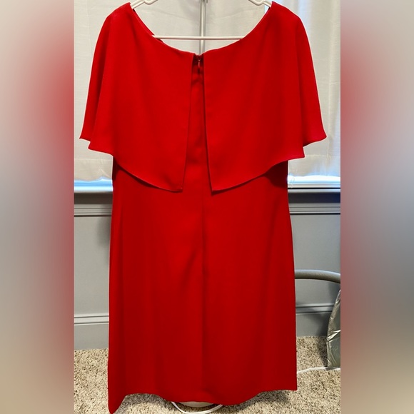 Jessica Simpson Red Cape Sleeve Dress - Picture 2 of 2